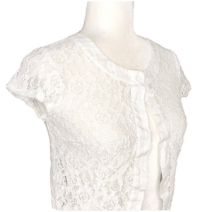 Hallhuber white sequin bolero